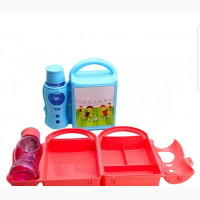 Princess Plastic Lunch Box With Bottle - Brand New