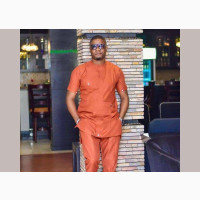 Men#039;s Senator Wear- Orange With Button Details