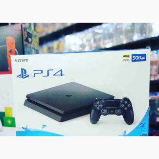 PS4 Slim Console + 9 Installed Games FIFA24, GTA5, MK More