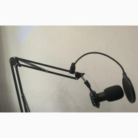 Podcast Microphone Adjustable With Desk Cl Tripod Stand