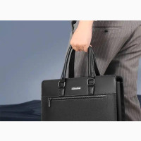 Leather Briefcase Bag | Executive Shoulder Crossbody Bag