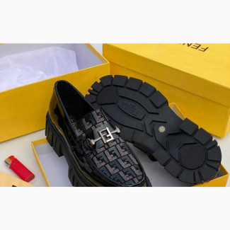 Fendi Branded Chunky Loafers for Men - Classic Style