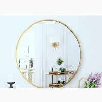 Luxury Quality Minimalist Round Mirror