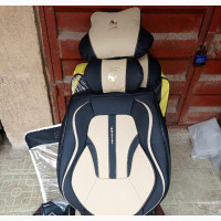 Milk and Black Horse Seat Cover