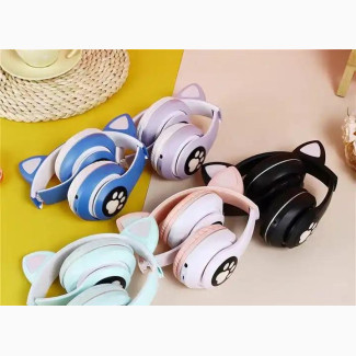 Cat Girls Colorful Lighting LED Wireless Cat Ear Headphone