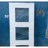 Brand New HDF Hard Wooden Glass Kitchen Door - White