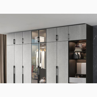 Modern Wardrobe With Double Glass Doors