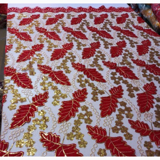 Velvet Glittering Sequins Lace Fabrics