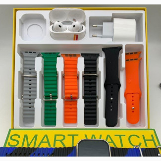 Apple Watch P6 and 8 Straps with Airpod and Adapter