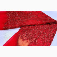 Luxury Hand Beaded Lace Fabric
