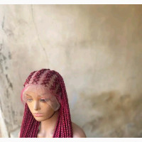 Criss Cross Knotless Braided Wig ( Full Lace Wig)
