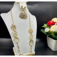 Long and Short Chain With Earring