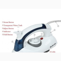 Hetian Foldable Mini Travel Steam Iron - Brand New