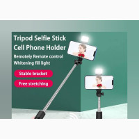 Selfie Stick Tripod Stand With Fill Light and Wireless