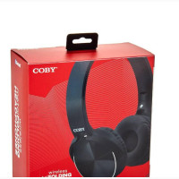 Coby Wireless Metal Folding Headphones