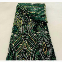 Beaded With Velvet Lace Fabrics