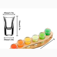 Tequila Shot Glass Set - Stylish and Unique Bar Decor