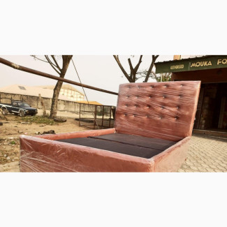 Quality 4.5 X 6ft High Back Rest Padded Bedframe