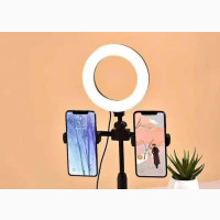 6 Inches Ring Light With 2 Phone Holders - Brand New