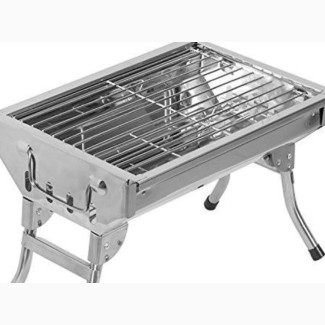 Stainless Steel Charcoal Barbecue Grill - Medium Size
