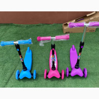 Light Up Scooters With Adjustable Heights