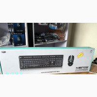 XINMENG 2.4ghz Rechargeable Wireless Keyboard and Mouse Set
