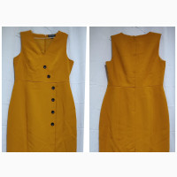V-Neck Button Detail Dress