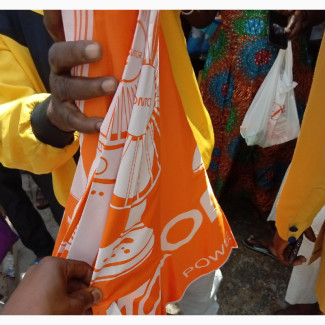 Industry Umbrella Orange Color Original With Double Clothes