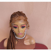 Zigzag Full Frontal Braided Wig