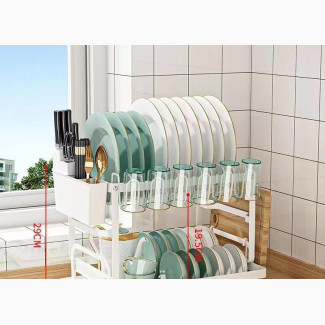Multi-Function Dish Drainer Kitchen Storage Organizer