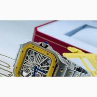 Cartier Automatic Steel Strap Watch With Working Chronograph