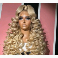 Full Frontal Loose Wave Transparent Lace Front Human Hair