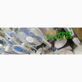 Rechargeable and Solar Fan - Brand New, White, Air Vent, 12V