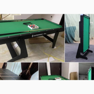 6ft Foreign Foldable 2in1 Snooker/Tennis Table