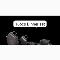 16pcs of Dinner Set Black