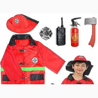 Kids Fire Fireghter Costume
