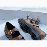 Givenchy Men#039;s Brown Leather Sandals - Brand New