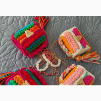 Multi Color Luxury Women#039;s Crochet Bag