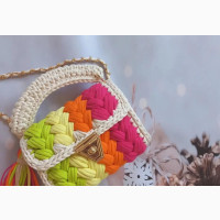 Multi Color Luxury Women#039;s Crochet Bag