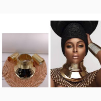 African Indian Punk Chocker / Bead Necklace