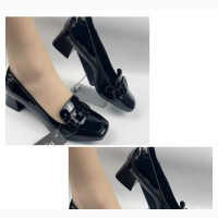 Three Show Ladies Block Heels Office Pump Court Shoes
