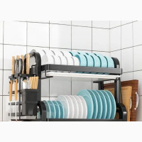 Stainless Steel Double Layers Plate Rack - Brand New