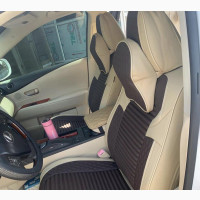 Luxury Cream Brown Leather Seatcover