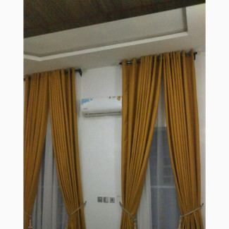 Quality Fuzu Yellow Curtain