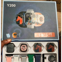 3 Watch Heads Y200 Ultra 8 and 9 Smart Watch