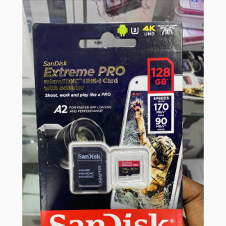 Sandisk Extreme Pro 128GB Microsd Memory Card - Fast and Reliable