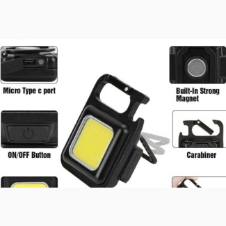 Cob Rechargeable Keychain Light