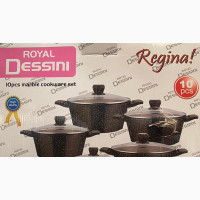 10pcs Royal Dessini Marble Cookware Set
