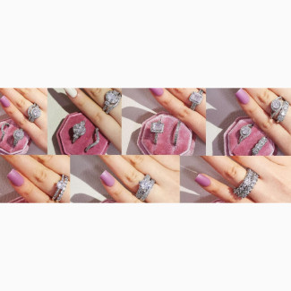 Luxurious 925 Silver Womens Wedding Rings