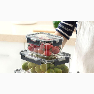 3pcs Refrigerator Freezer Storage Container Micro Wave Bowl